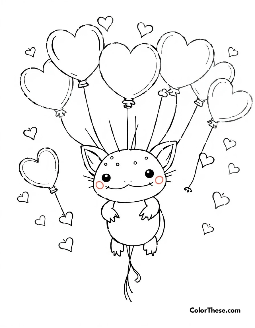 Axolotl Coloring Pages