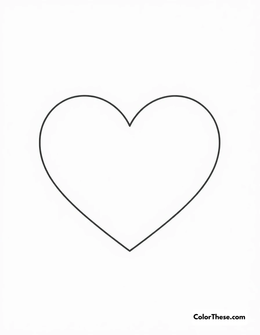 Heart Coloring Pages
