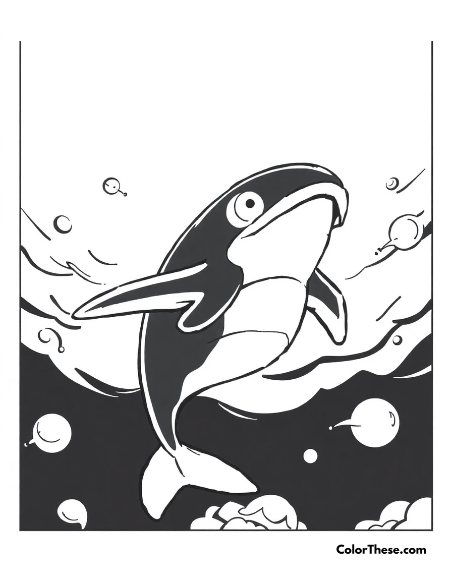Free printable kyogre in the ocean depths coloring page for kids and adults. Kyogre, the Sea Basin Pokémon, swimming in the ocean depths.