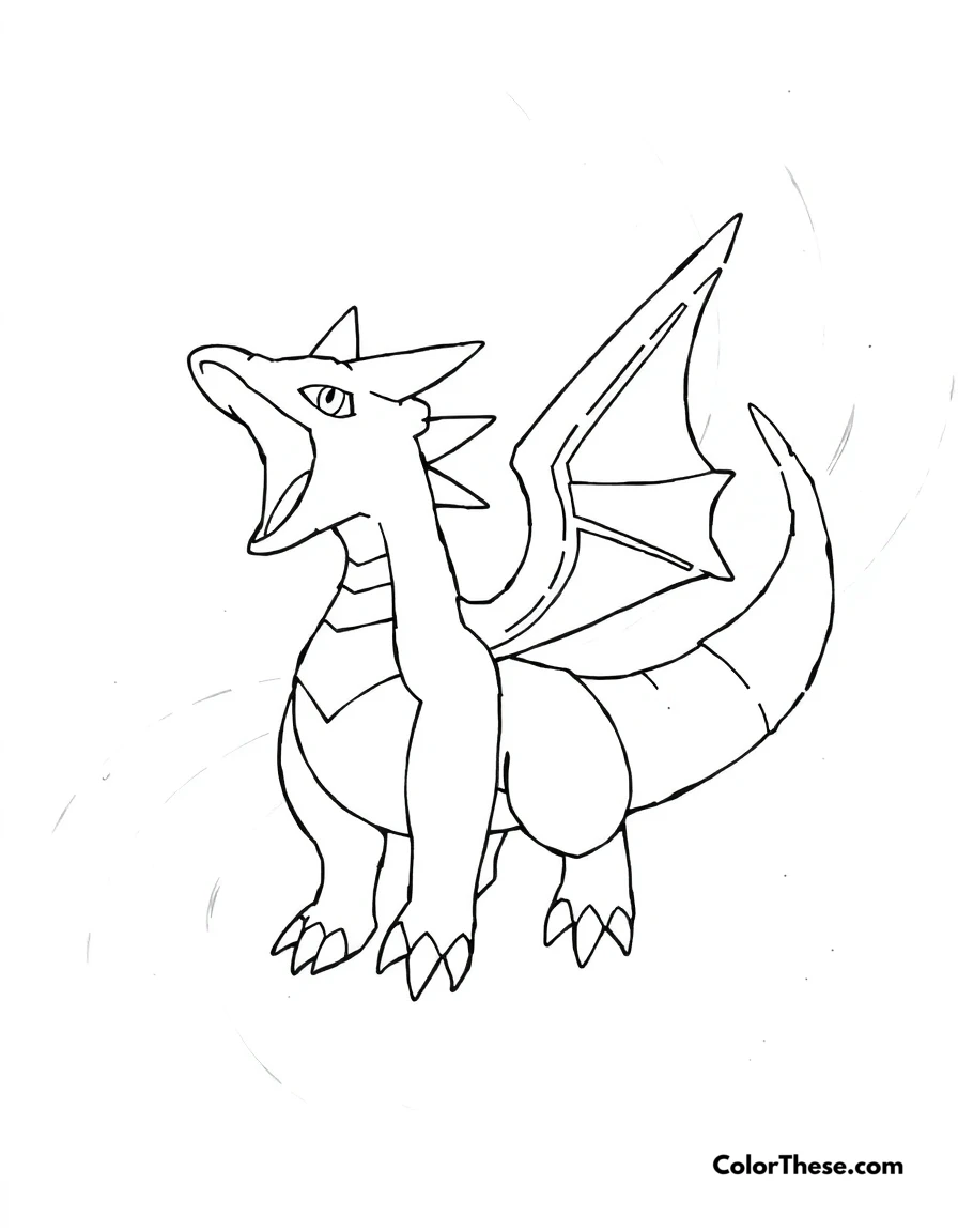 Free printable palkia in a spacial void coloring page for kids and adults. Palkia, the Spatial Pokémon, in a spacial void.