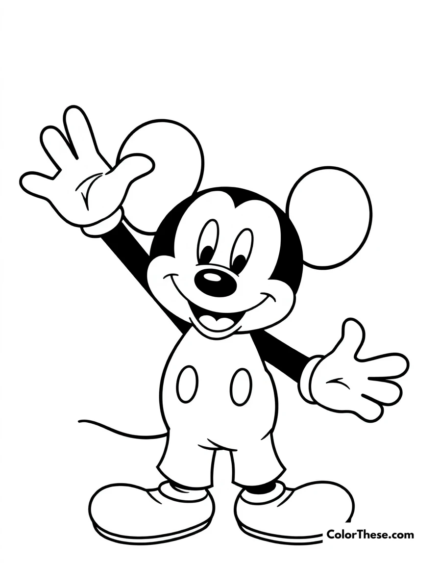 Mickey Mouse Coloring Pages