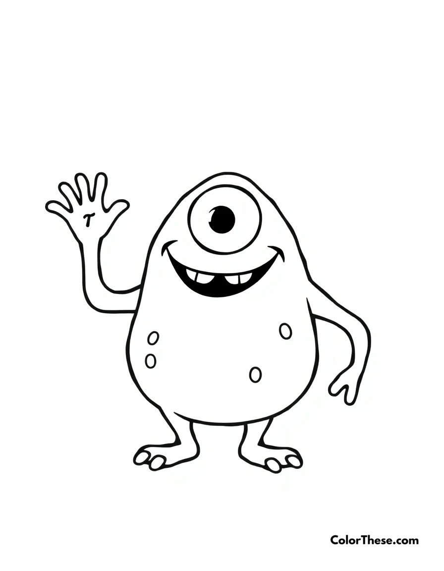 Monster Coloring Pages