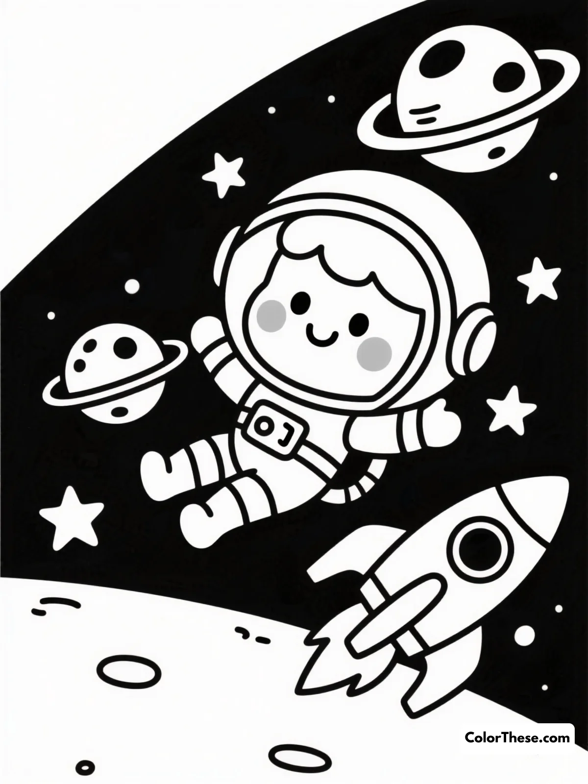 Free printable space explorer in action coloring page for kids and adults. Blast off with our Space Explorer in Action coloring page! Download this free printable PDF for kids and adults, and color an exciting astronaut adventure.