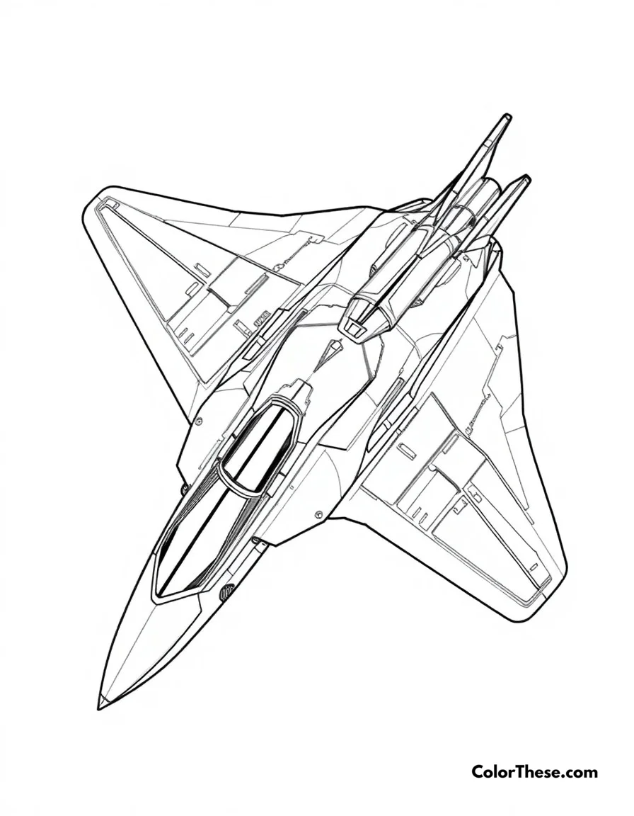 Royal Talon Fighter coloring page