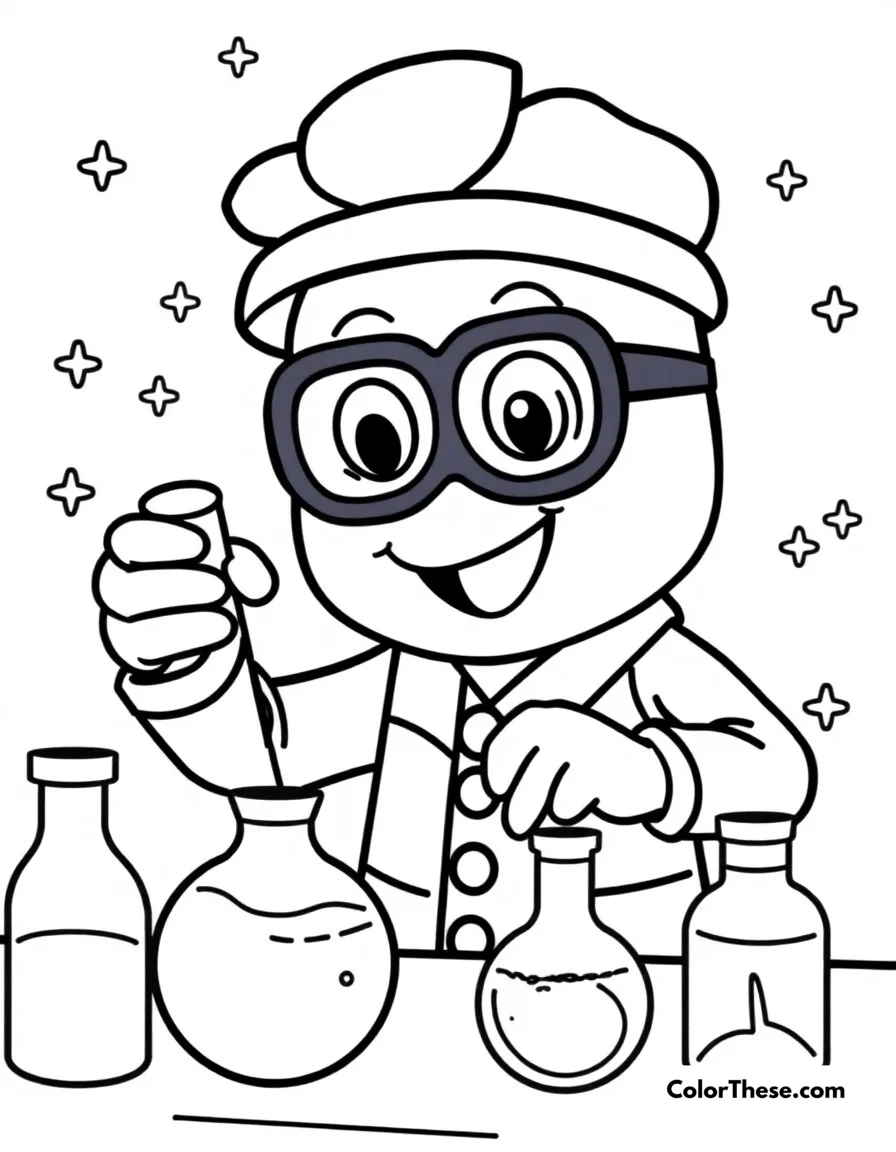 Science Lab Fun coloring page