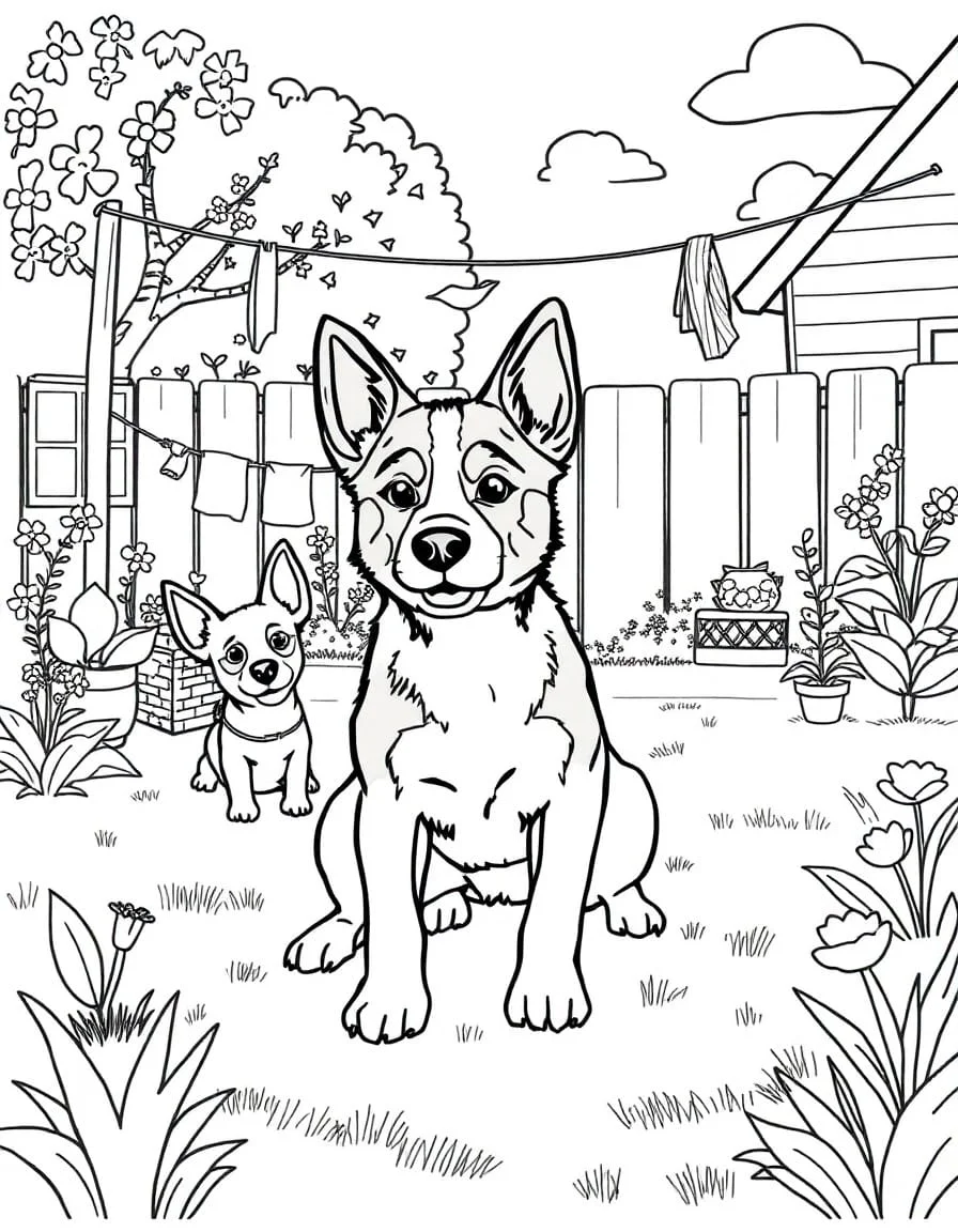 Backyard Fun coloring page