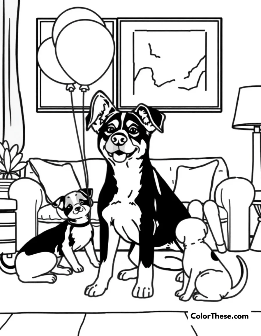 Keepy Uppy Game coloring page