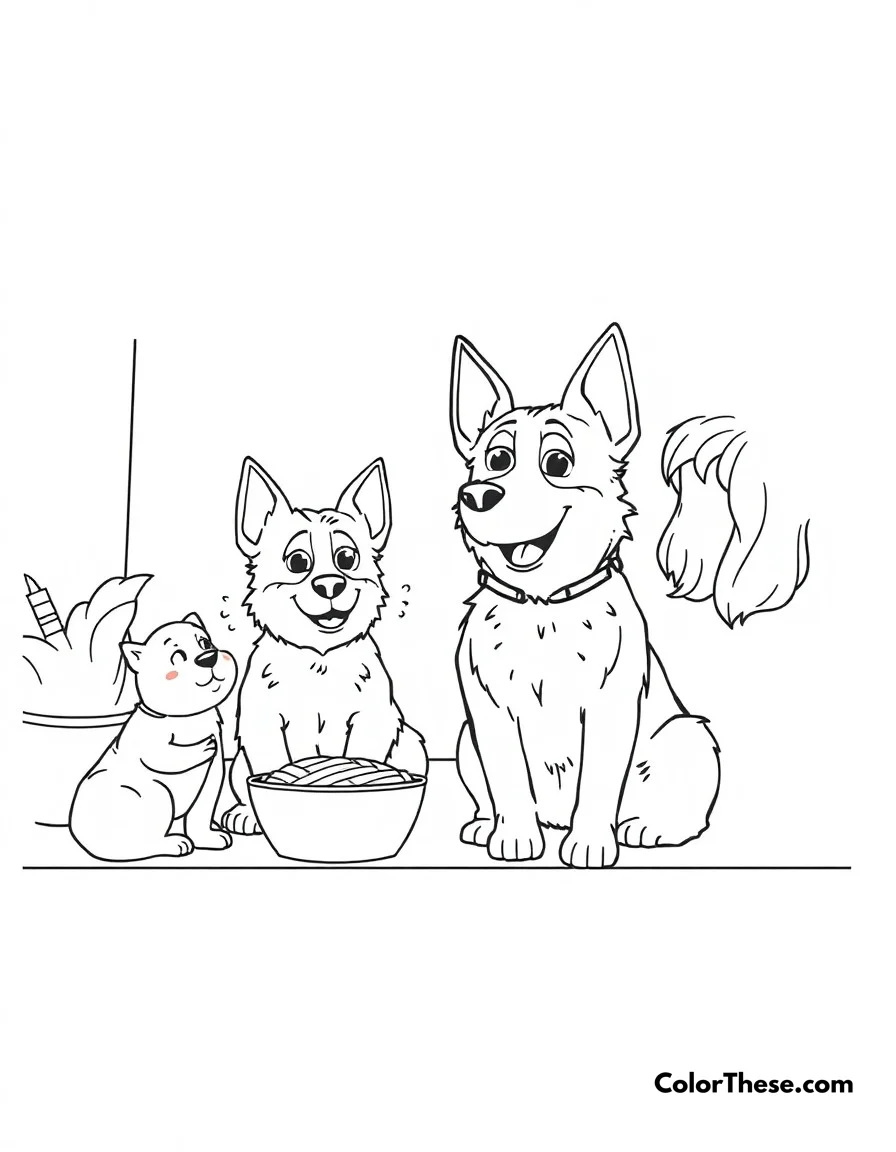 Takeaway Adventure coloring page