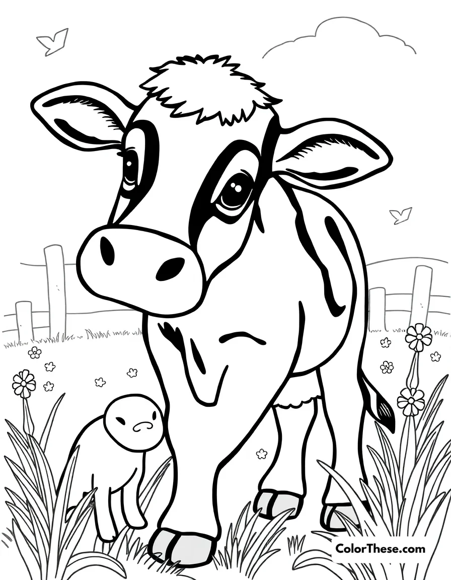 Farm Visit coloring page