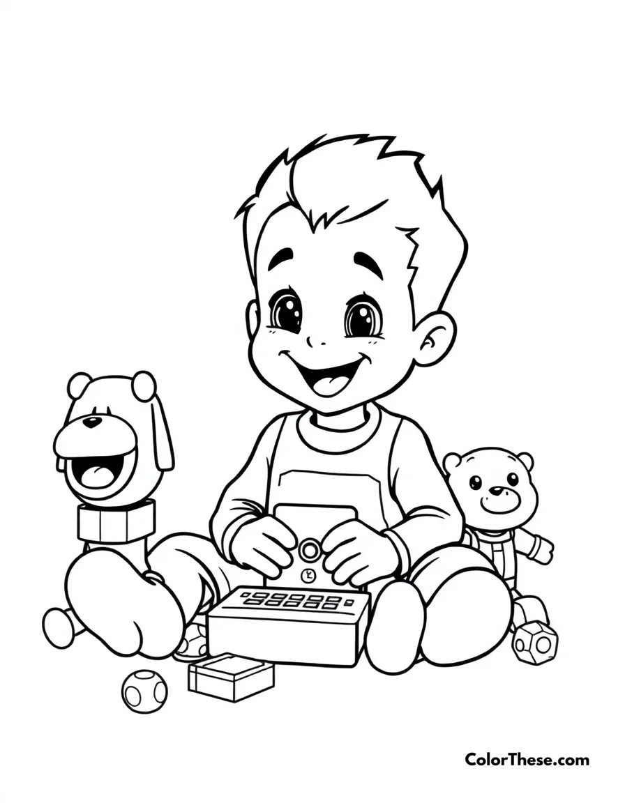 JJ's Playtime coloring page