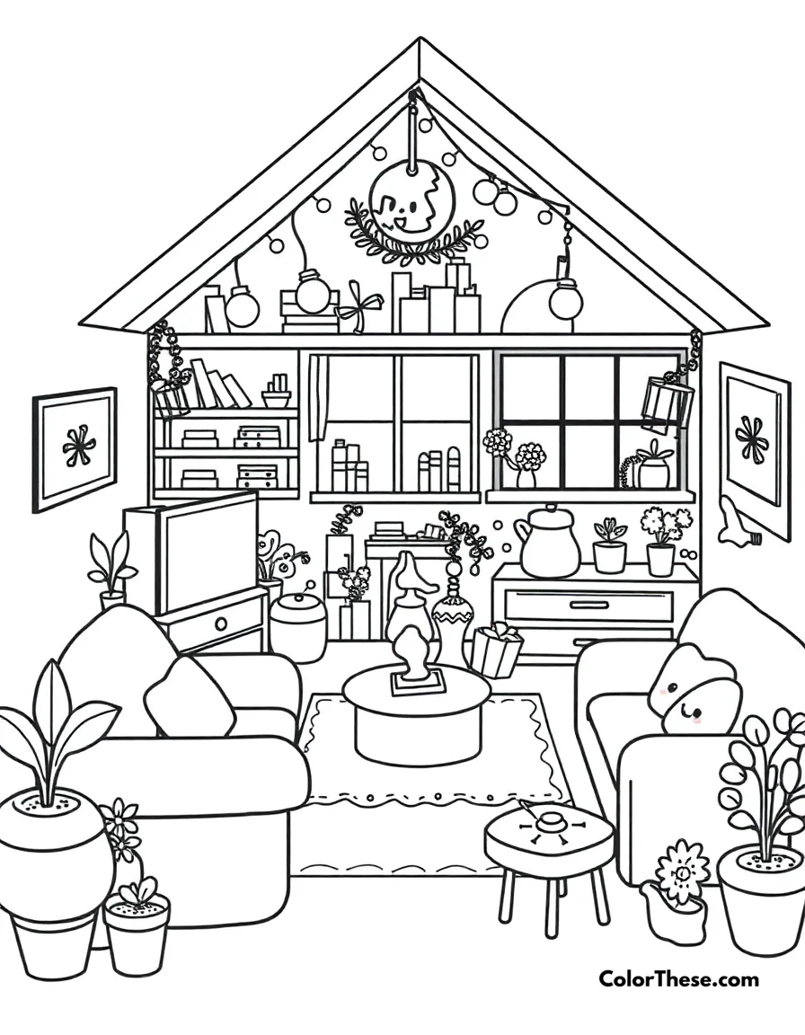 Sweet Home coloring page