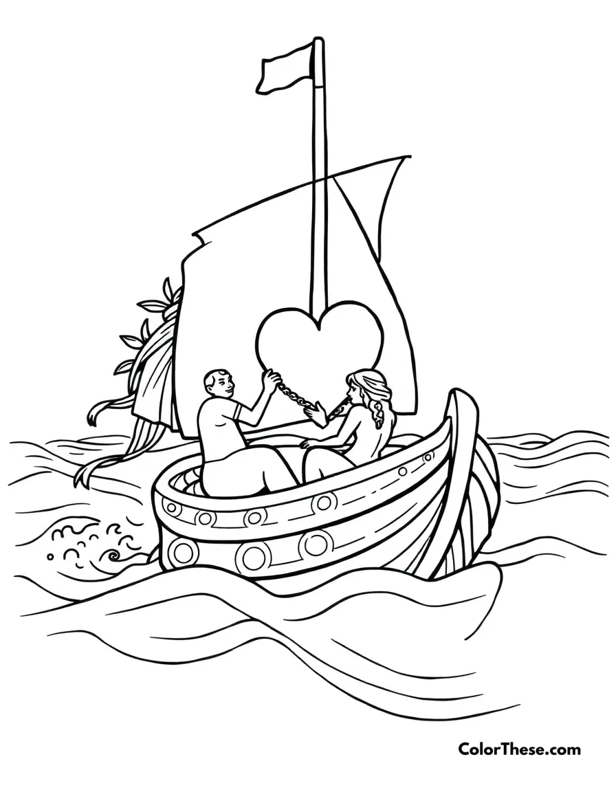 Moana's Ocean Journey coloring page