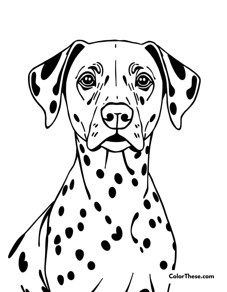 Dalmatian coloring page