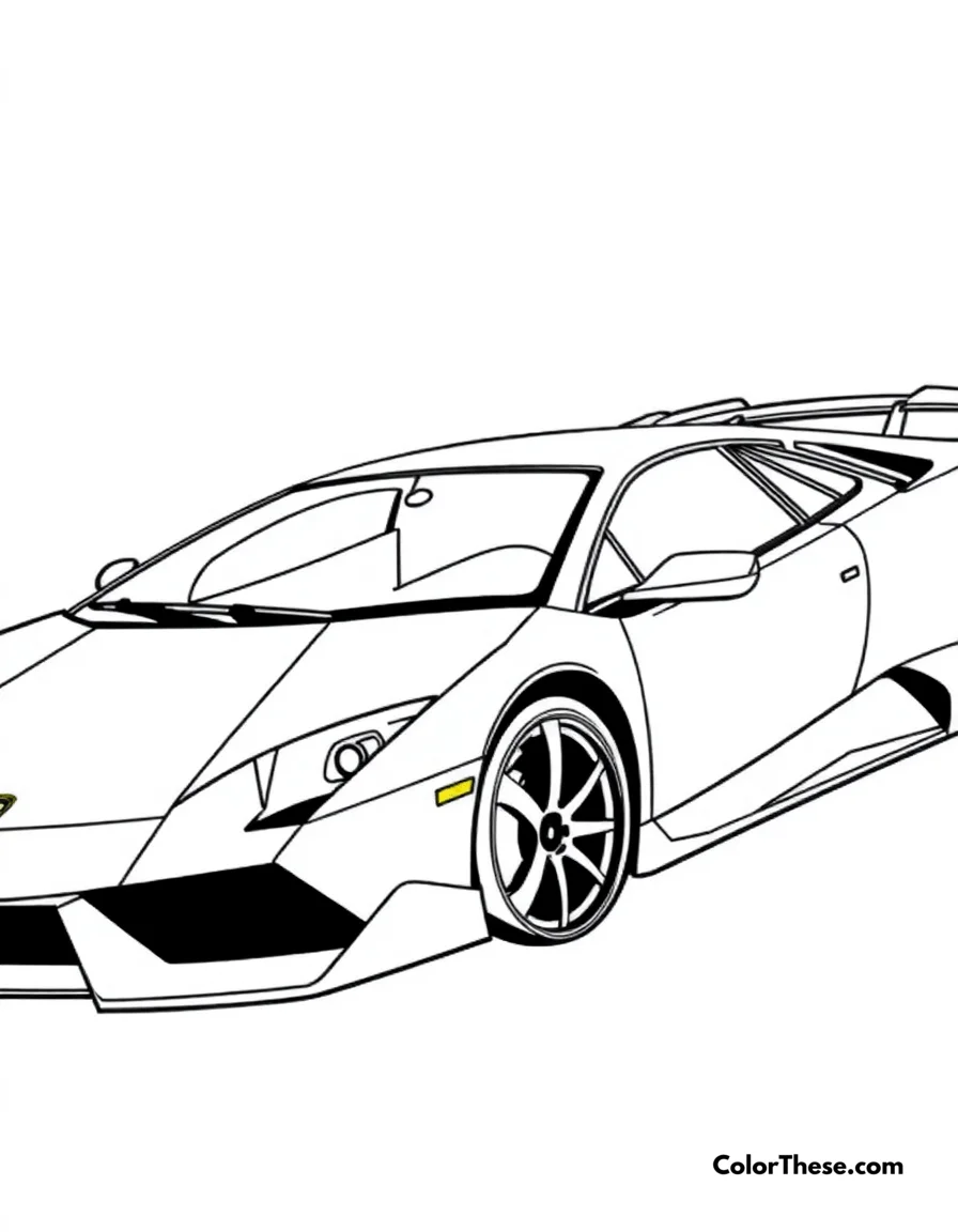 Free printable lamborghini murciélago coloring page for kids and adults. Download a free Lamborghini Murciélago coloring page! Perfect for all ages—print, color, and bring this legendary Italian supercar to life with your creativity.