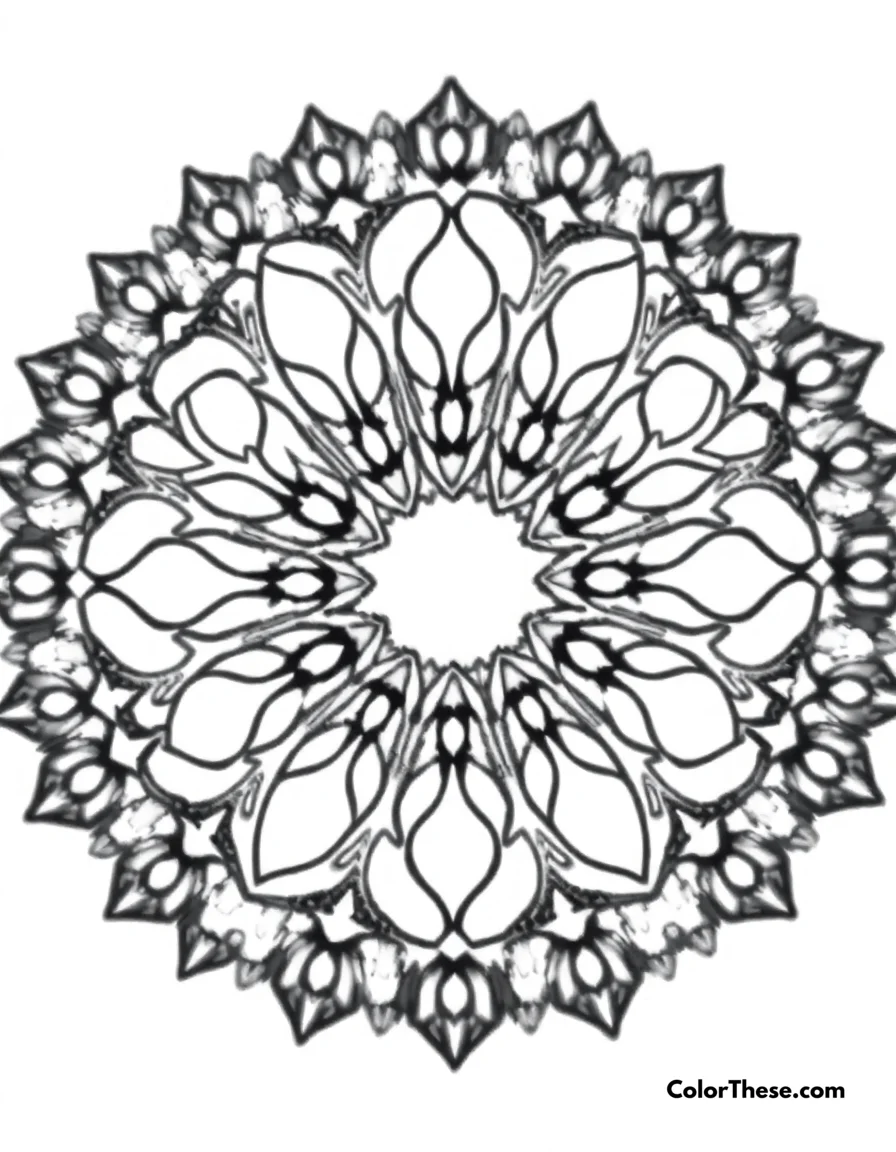Free printable deer mandala with antler patterns coloring page for kids and adults. Relax and express your creativity with our Deer Mandala with Antler Patterns coloring page. Download this free printable PDF and enjoy intricate, mindful coloring.