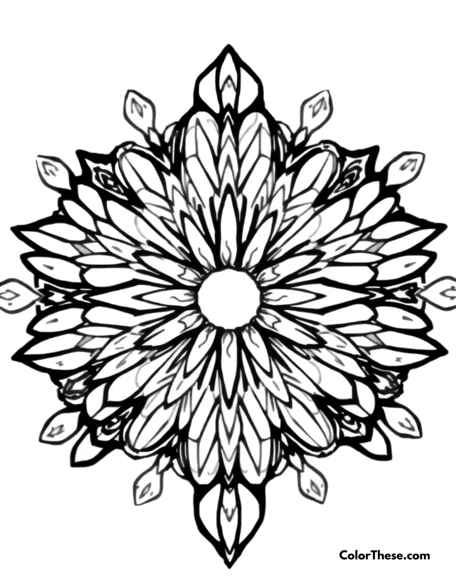 Free printable hawk mandala with wing patterns coloring page for kids and adults. Download the Hawk Mandala with Wing Patterns coloring page—an intricate, printable PDF perfect for adults seeking mindful, detailed coloring and relaxation.