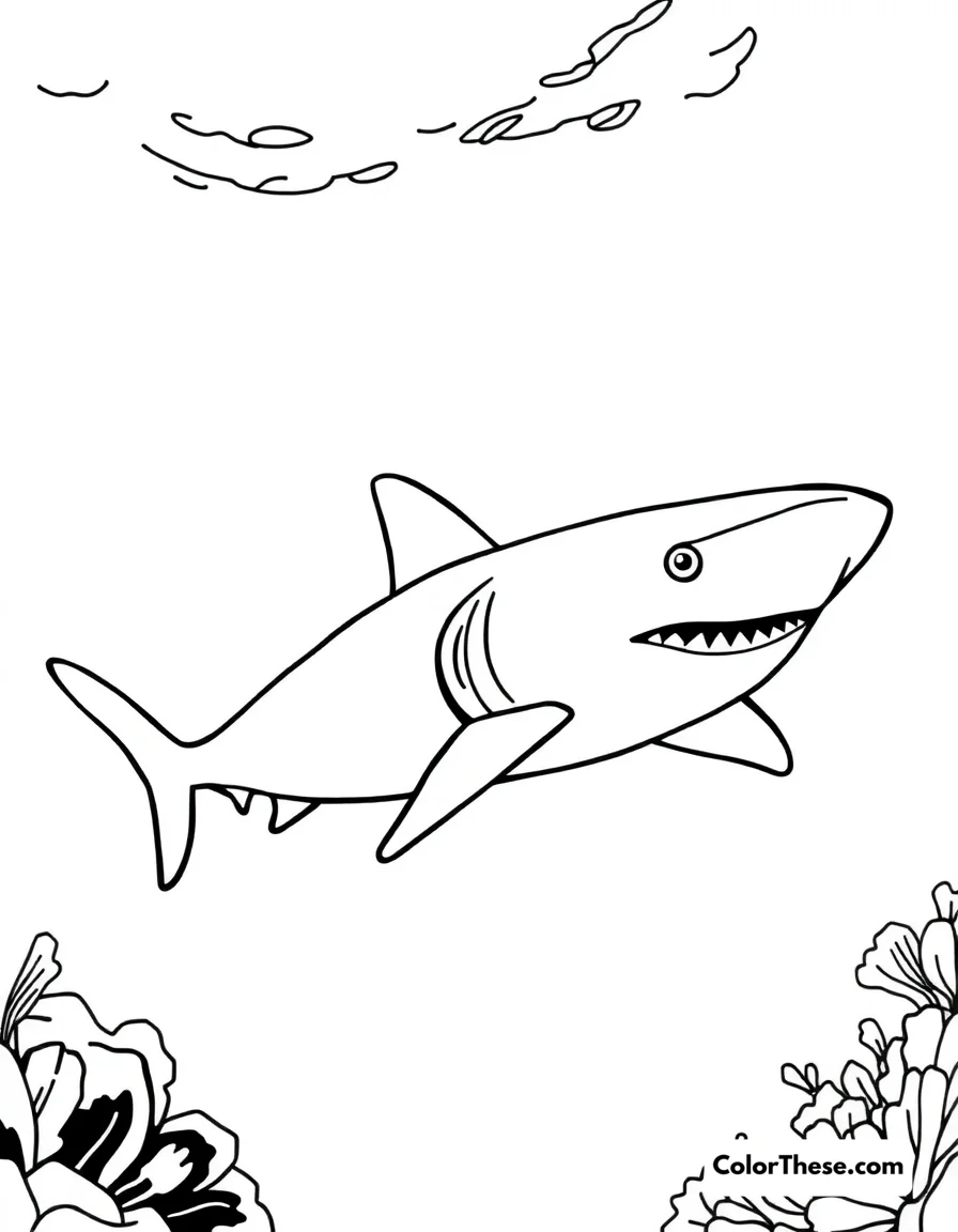 Free printable cookiecutter shark coloring page for kids and adults. Explore ocean wonders with our Cookiecutter Shark coloring page! Download this free printable PDF and bring the deep-sea's most unique shark to life with color.