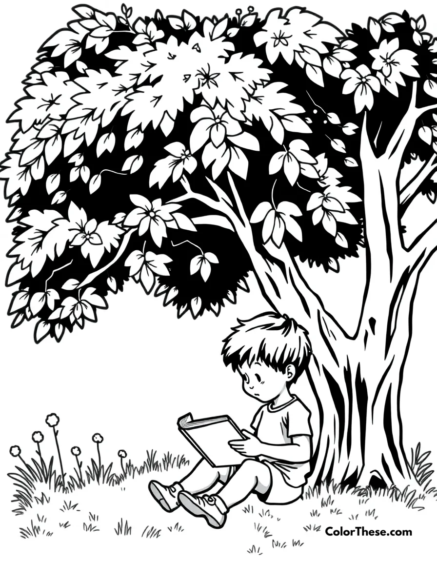 Free printable summer reading coloring page for kids and adults. Download this free Summer Reading coloring page! Kids will love coloring books, picnics, and sunny adventures. Perfect printable PDF for creative summer fun.